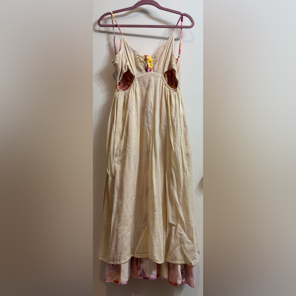 AQUA Linen Cut-Out Dress XS - Picture 6 of 16